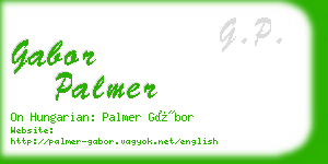 gabor palmer business card